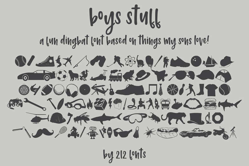 212 Boys Stuff font