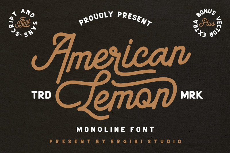 American Lemon font