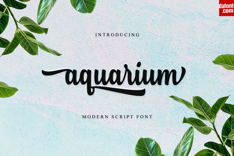 aquarium font