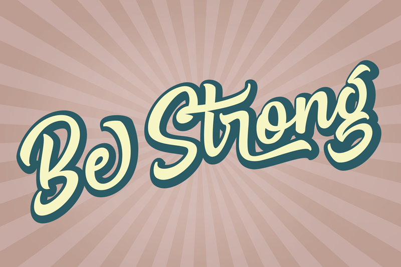 Be Strong font