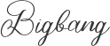 Bigbang font