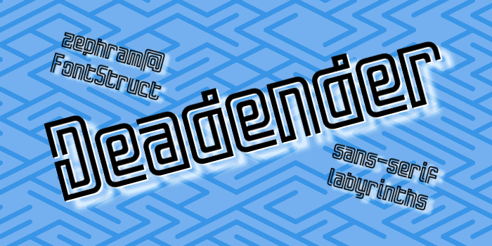 Deadender font