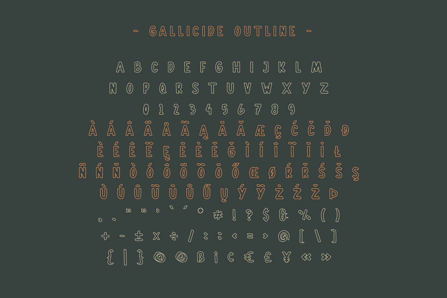 Gallicide-Demo font