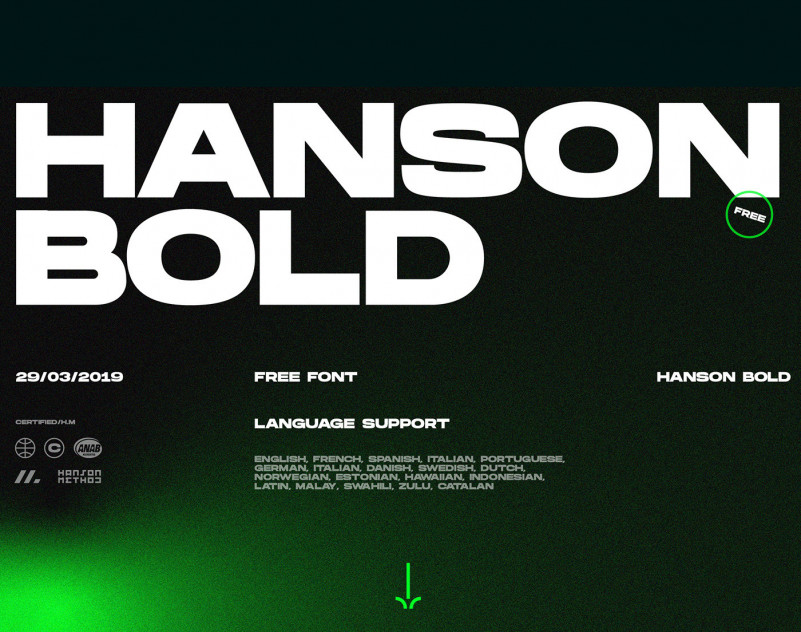 Hanson font