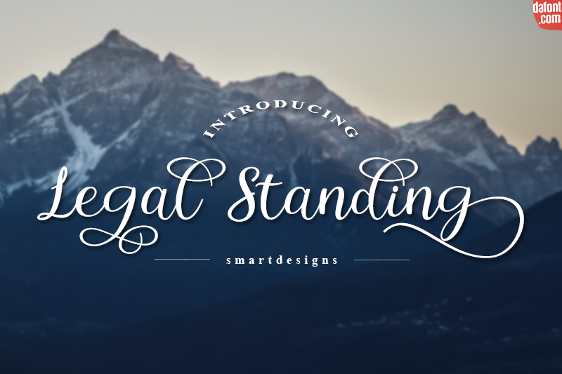 Legal Standing font