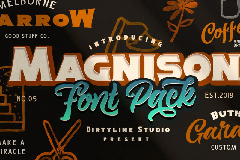 Magnison Script Free Demo font