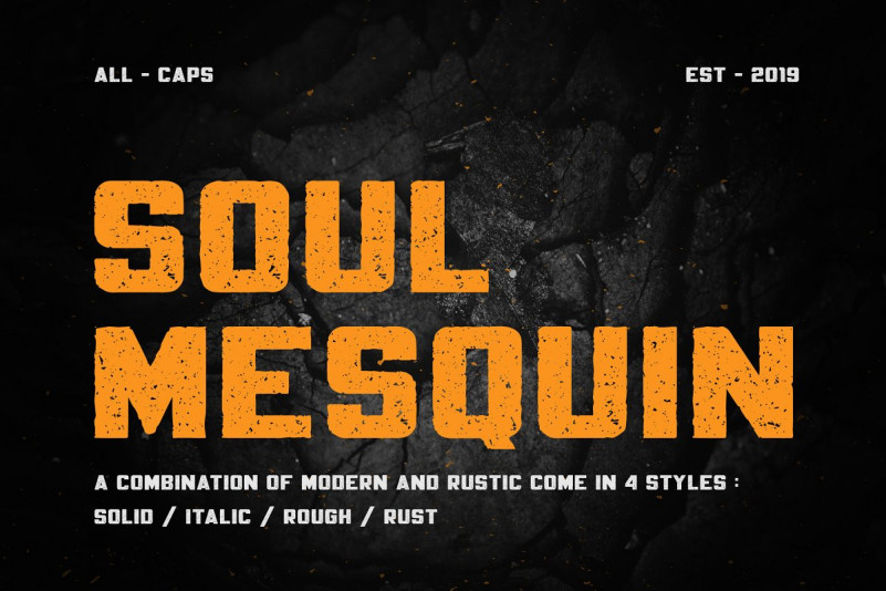 Mesquin - Demo font