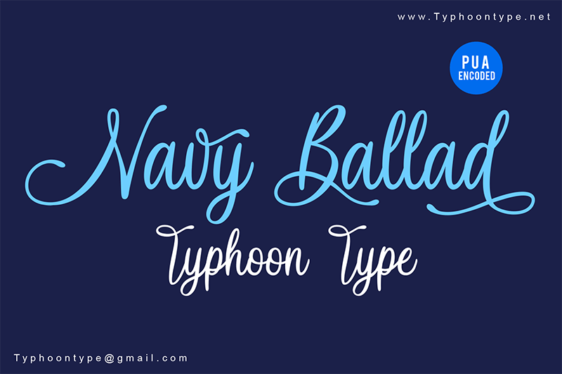 Navy Ballad - Personal Use font