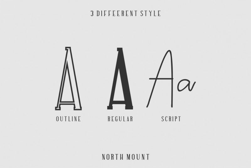 NORTH MOUNT DEMO font