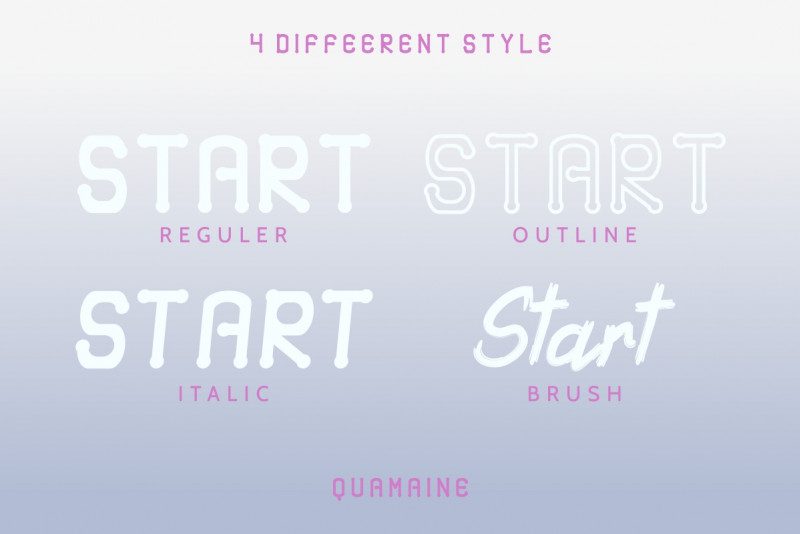 Quamaine Demo font