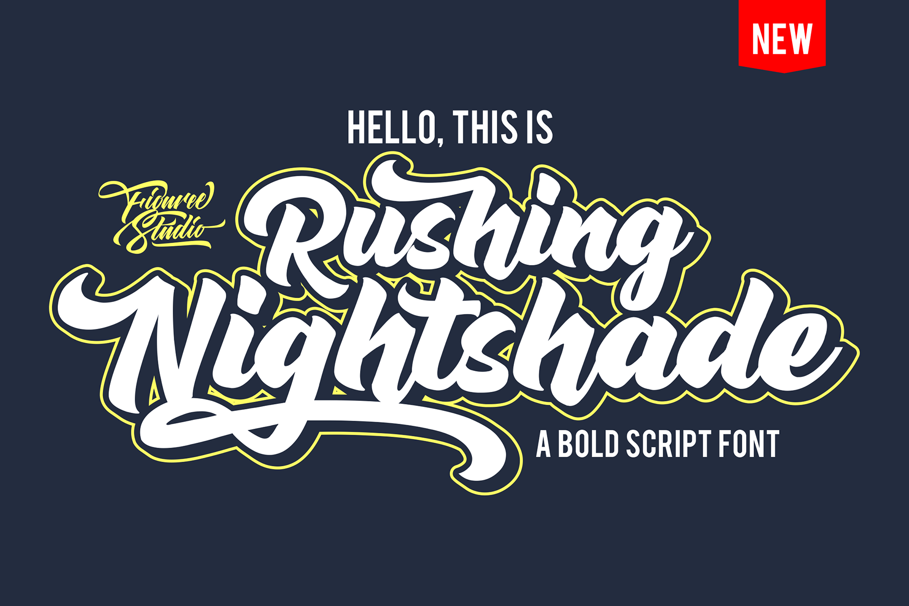 Rushing Nightshade DEMO font