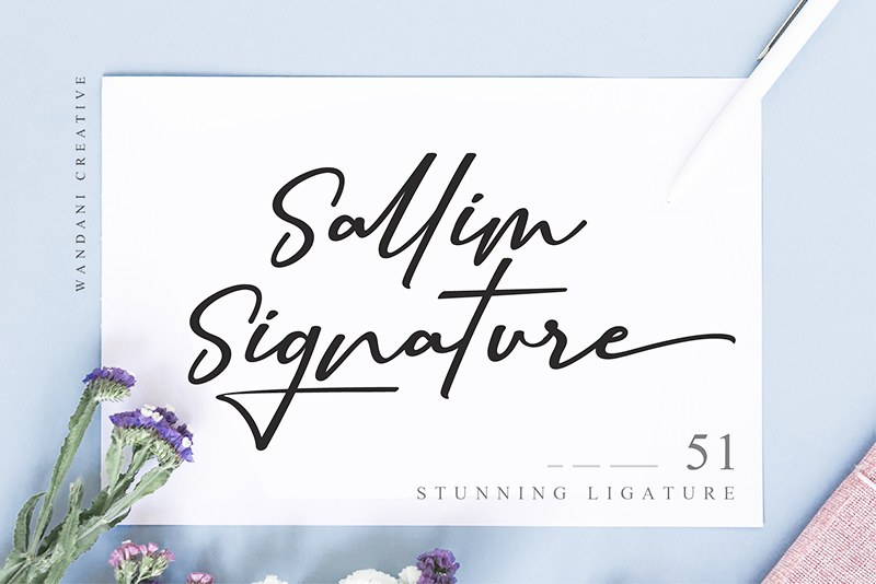 Sallim Signature font
