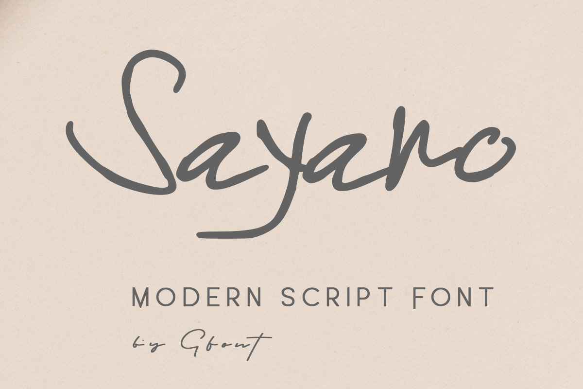 Sayano font