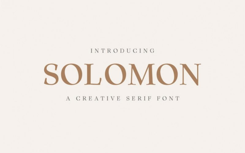 Solomon Semi Demo font