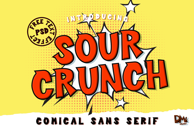 Sour Crunch font