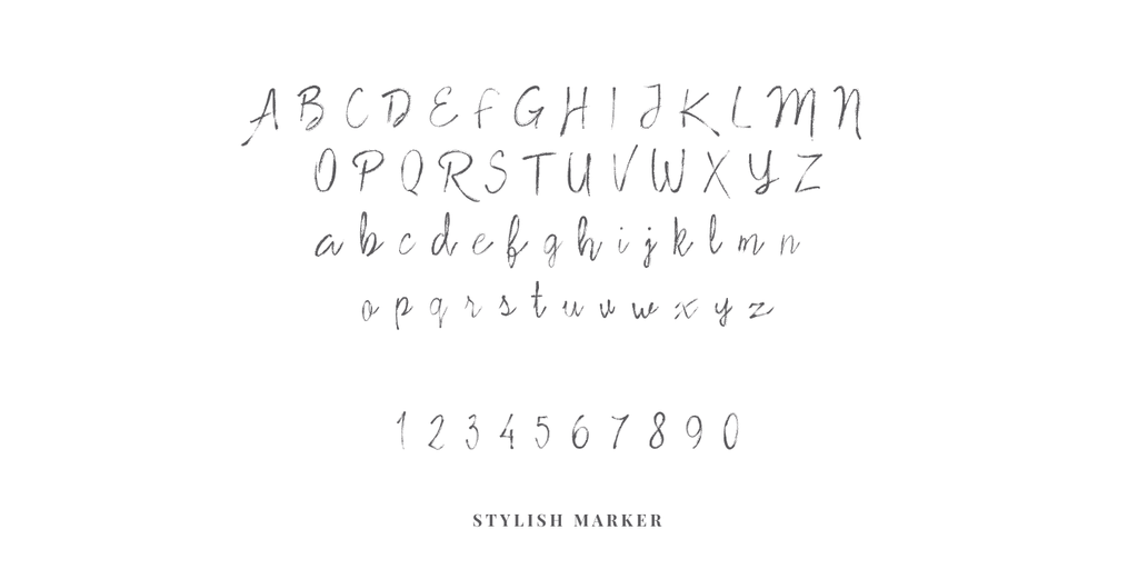 Stylish Marker font