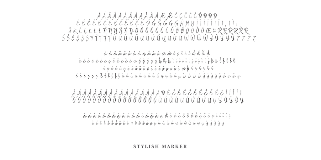 Stylish Marker font