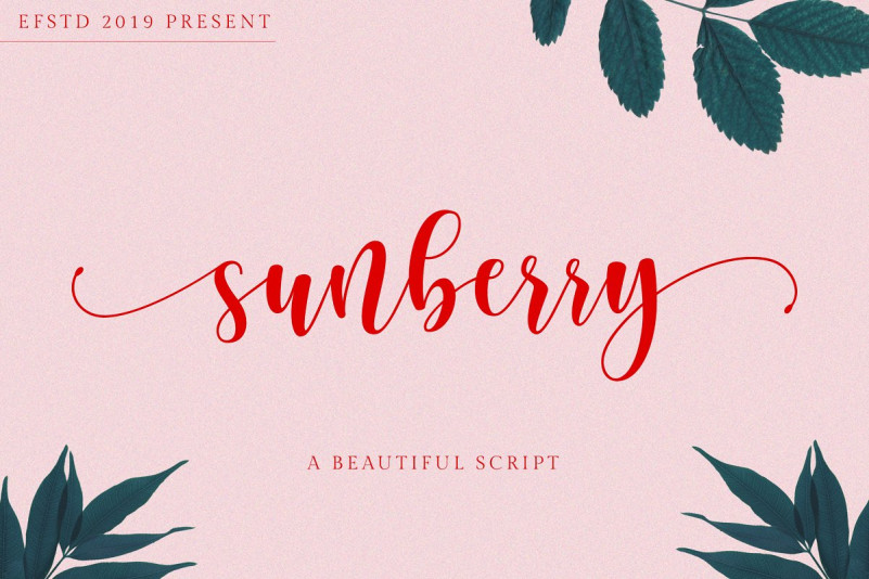 Sunberry font