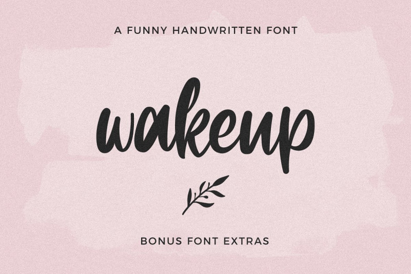Wakeup font