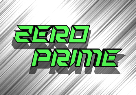 Zero Prime Outline Italic font