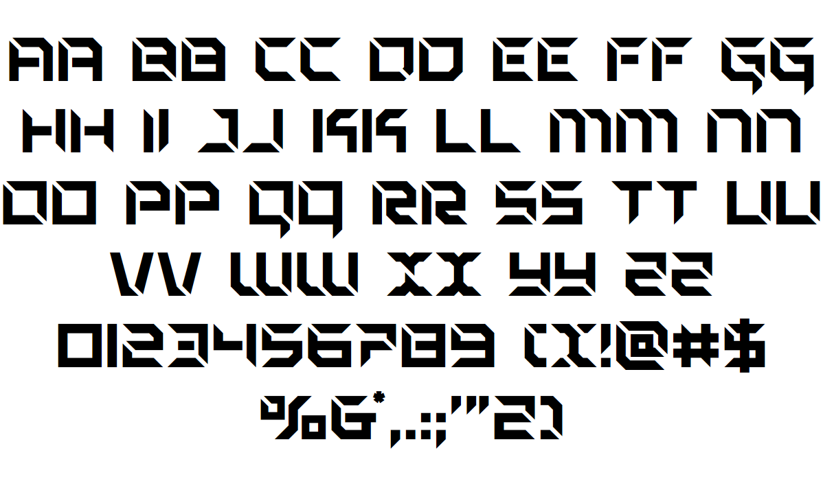 Zero Prime Outline Italic font