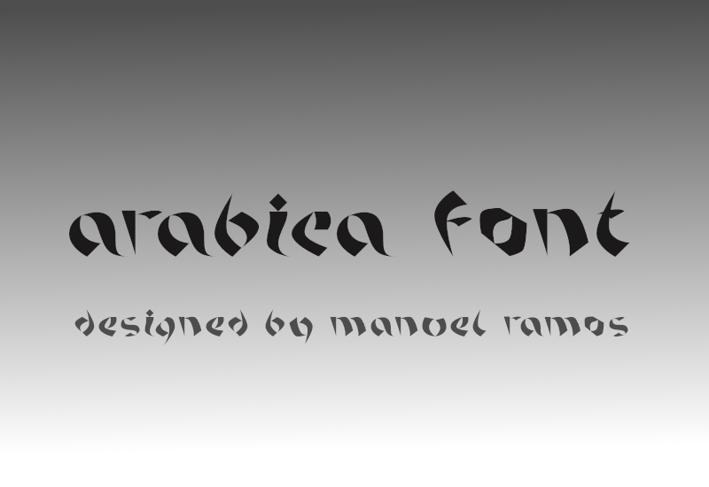 Arabica font