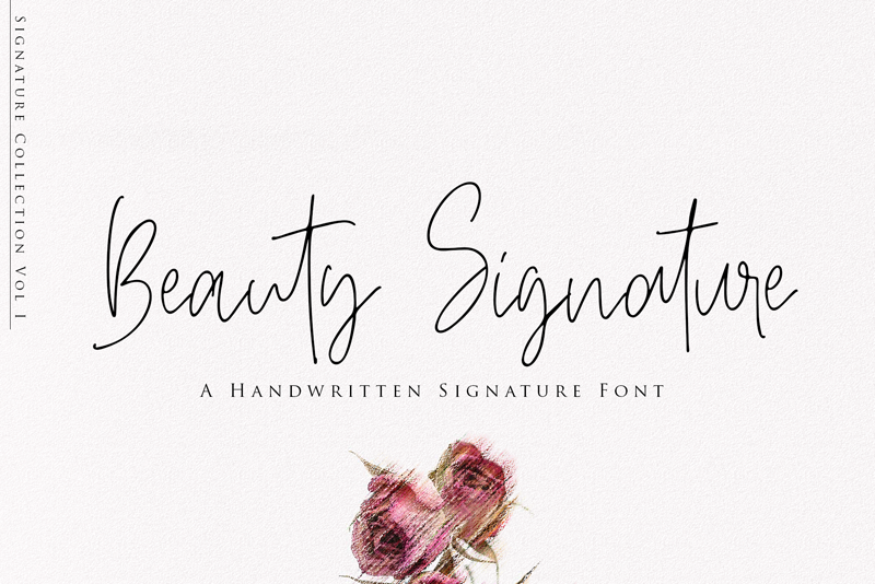 Beauty Signature font