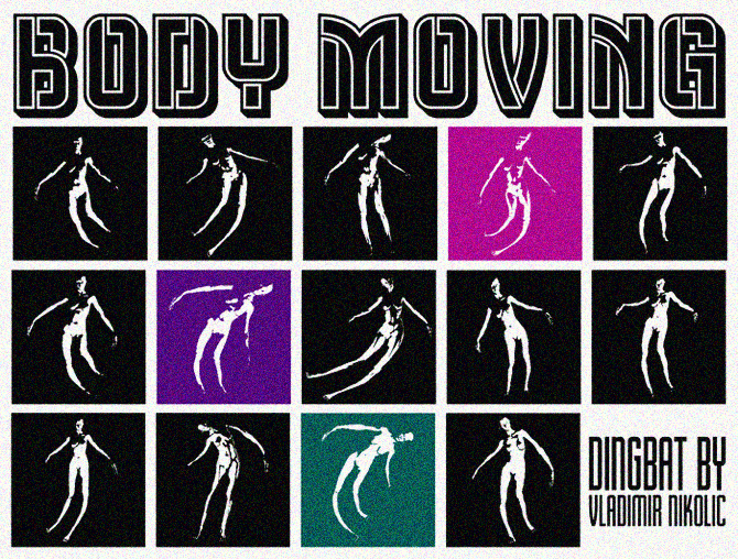 Body Moving font