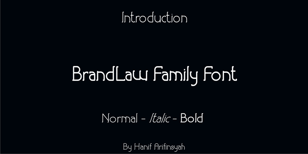 BrandLaw font