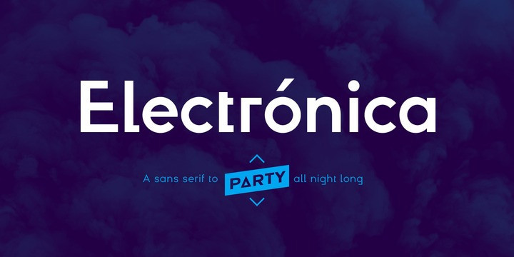 Electronica Display Inline font