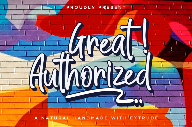 Great Authorized font