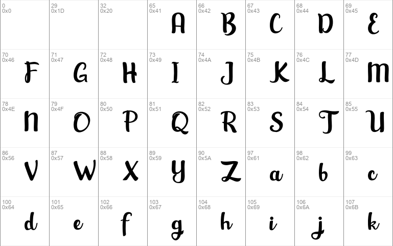 Hansley font