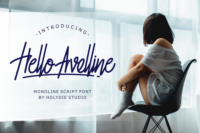 Hello Avelline-DEMO font