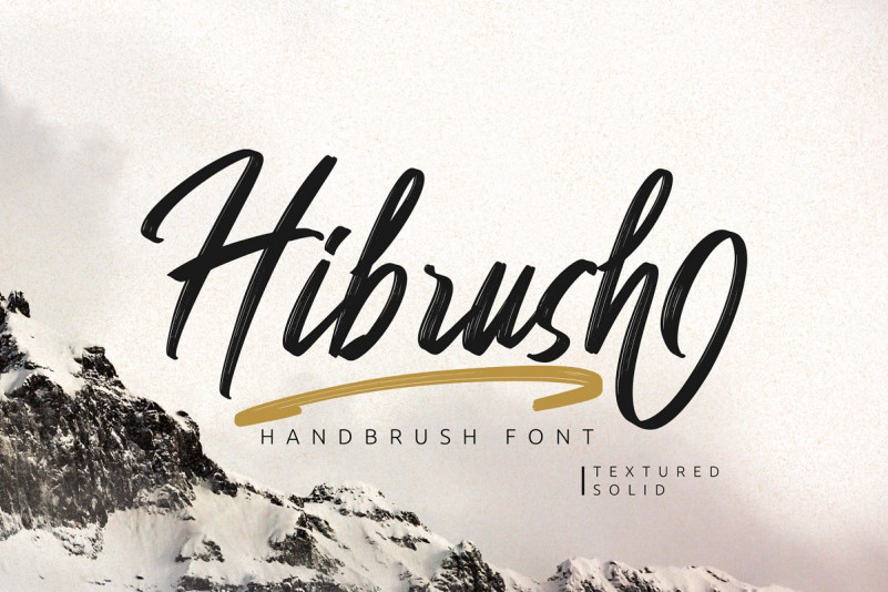 Hibrush_DEMO font