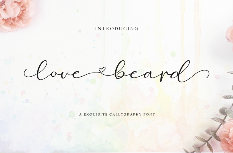 love beard font
