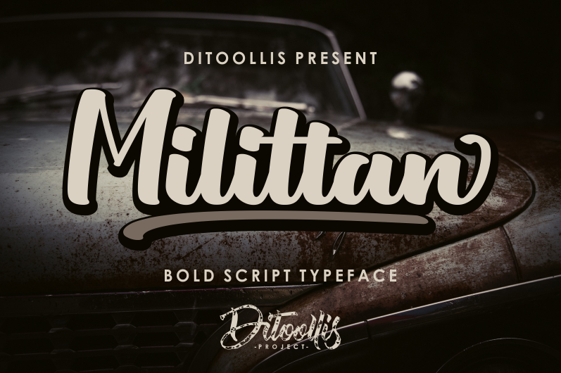 Milittan Personal Use Only font