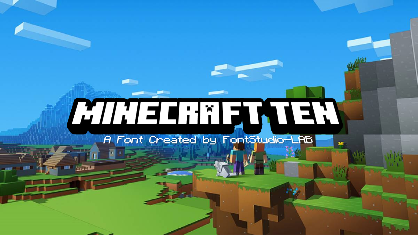 Minecraft Ten font