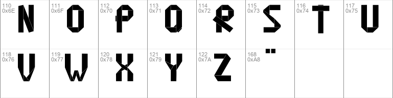 origame font