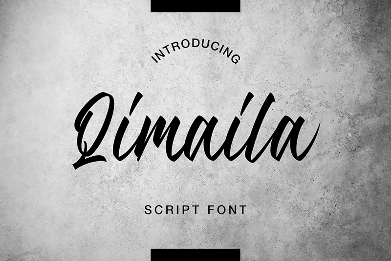 Qimaila Script font