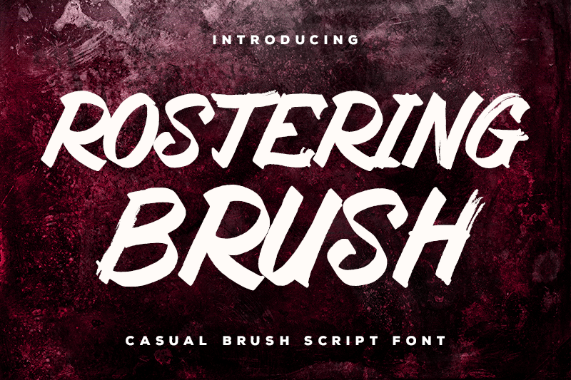 Rostering Brush font