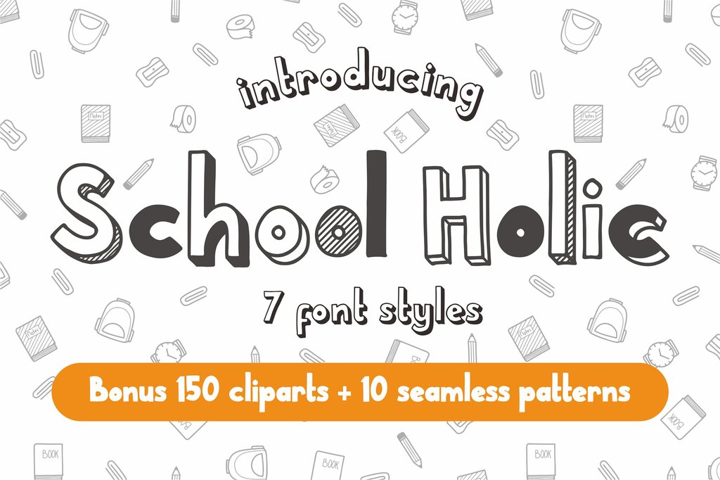 School Holic 7 font