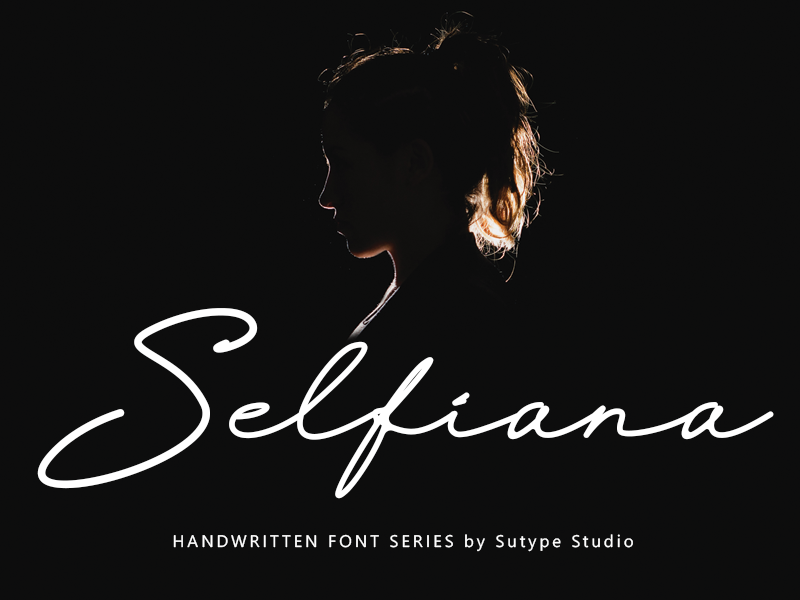 Selfiana Script font