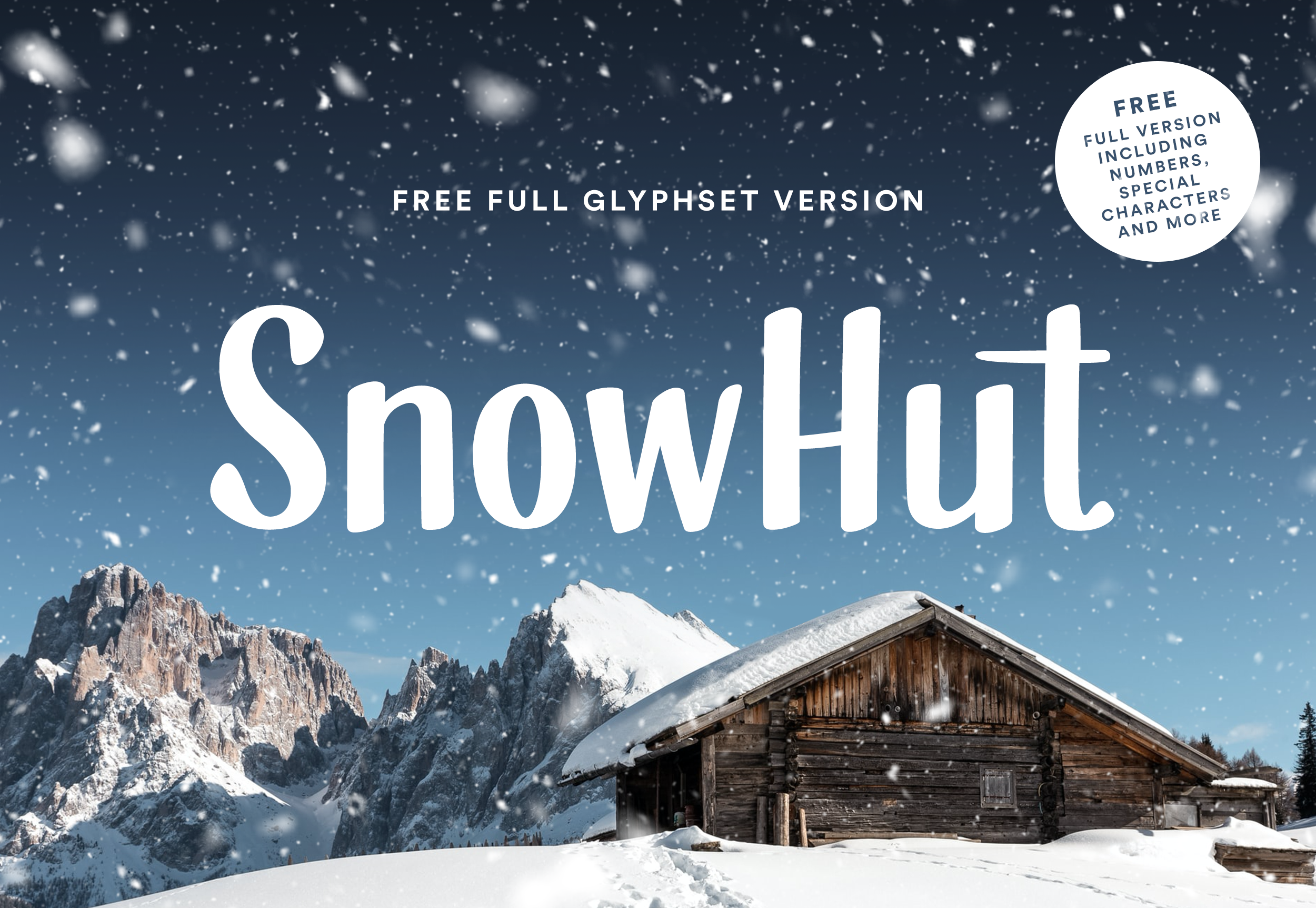 SnowHut font