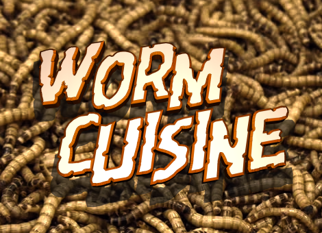 Worm Cuisine Rotated font