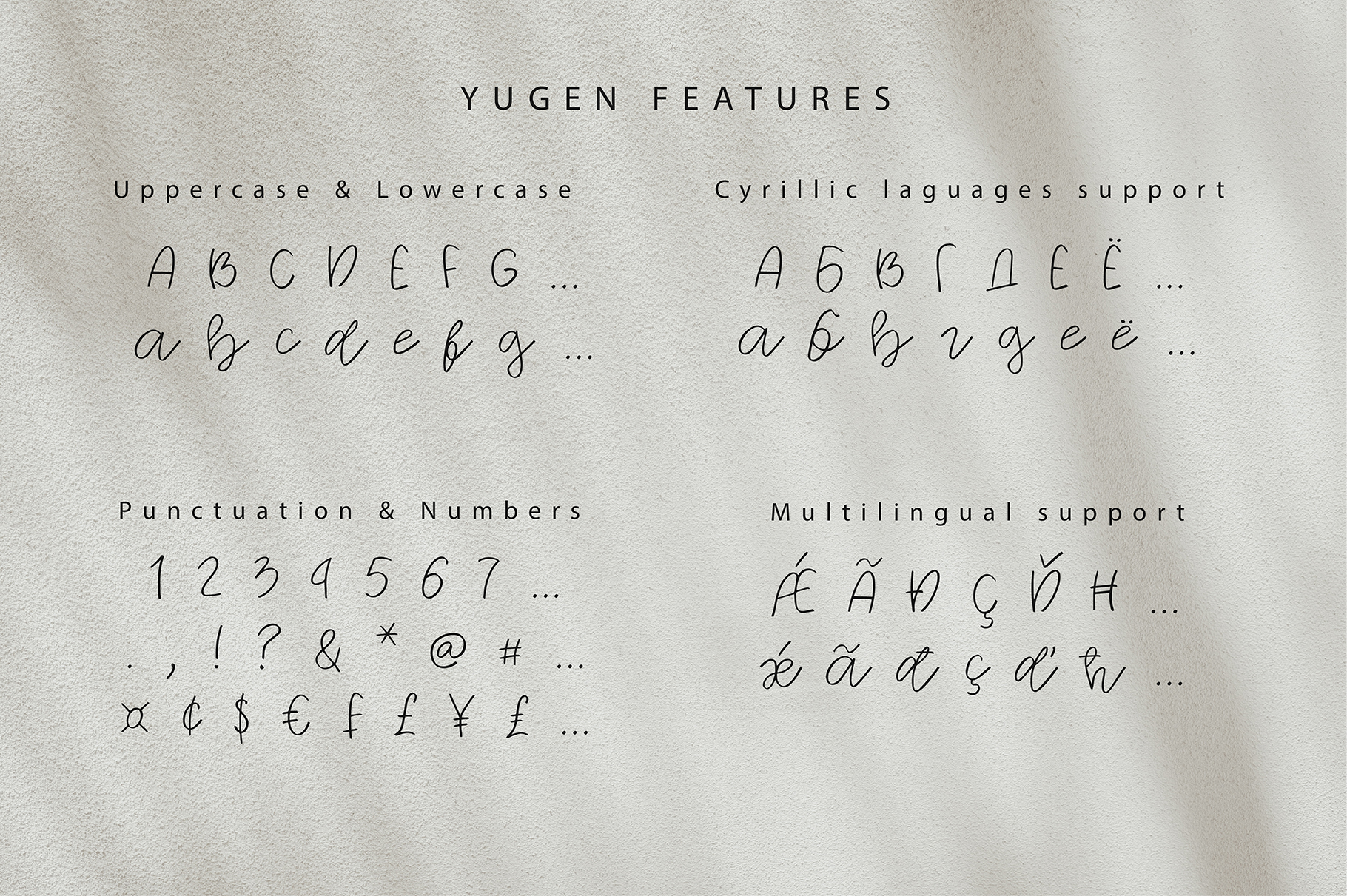 Yugen font