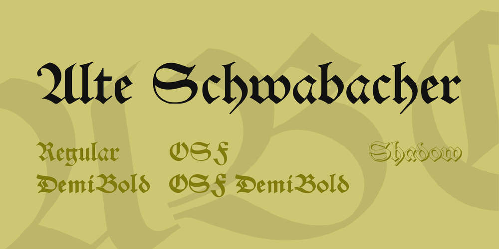 Alte Schwabacher font