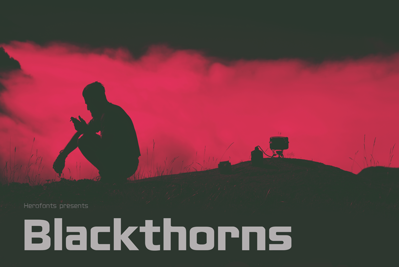 Blackthorns Demo font