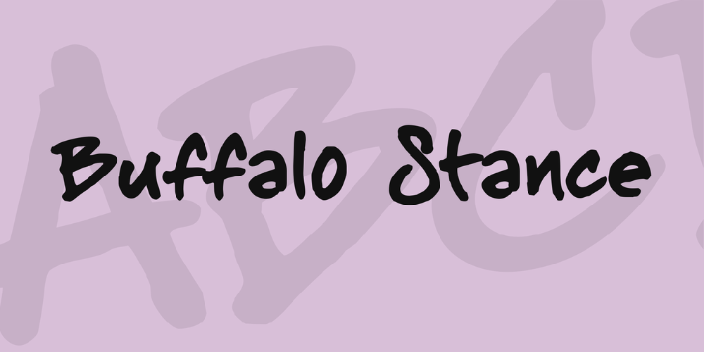 BuffaloStance font