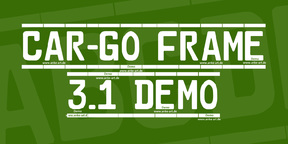 Car-Go Frame 3.1 Demo font