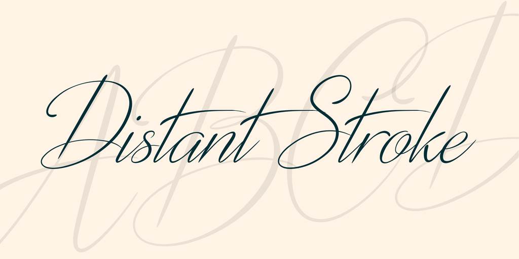 Distant Stroke font